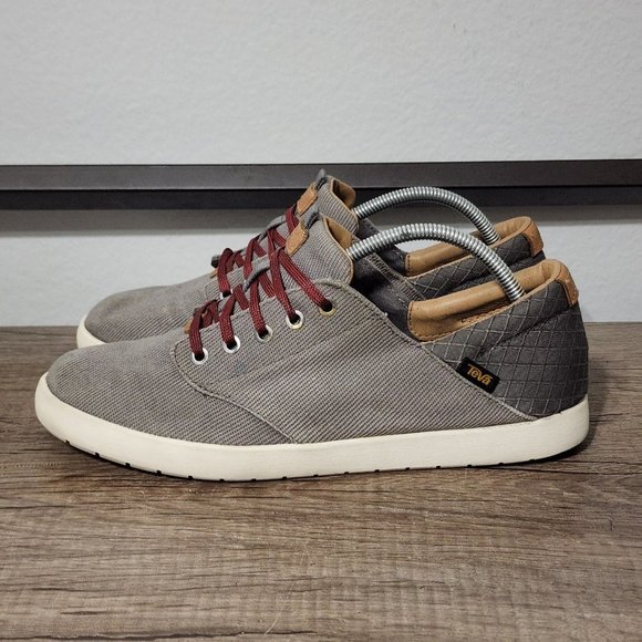 Teva | Shoes | Teva Sterling Lace Mens Casual Shoes Size 1 Gray | Poshmark